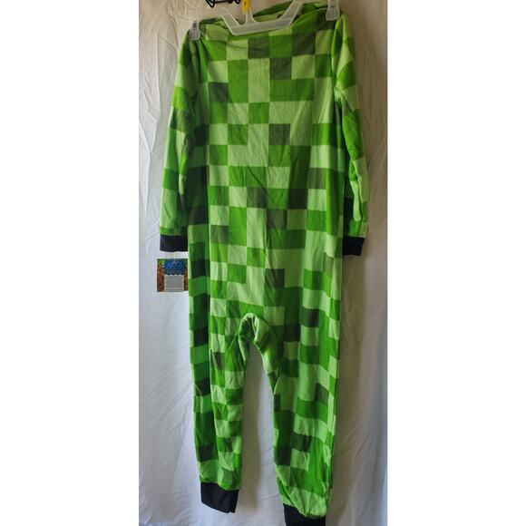 NEW - Minecraft PJ set, 1 pc, size 8 - new with tags Creeper, hooded - Picture 4 of 4